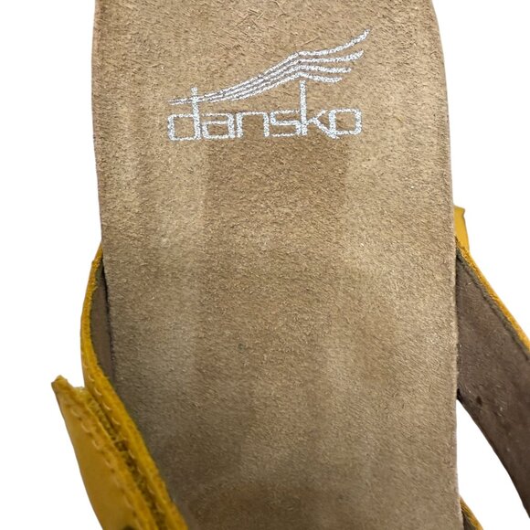 Dansko Susie Mango Milled Nubuck Wedge Women's Sandal Size 37 / 7 - Picture 6 of 9